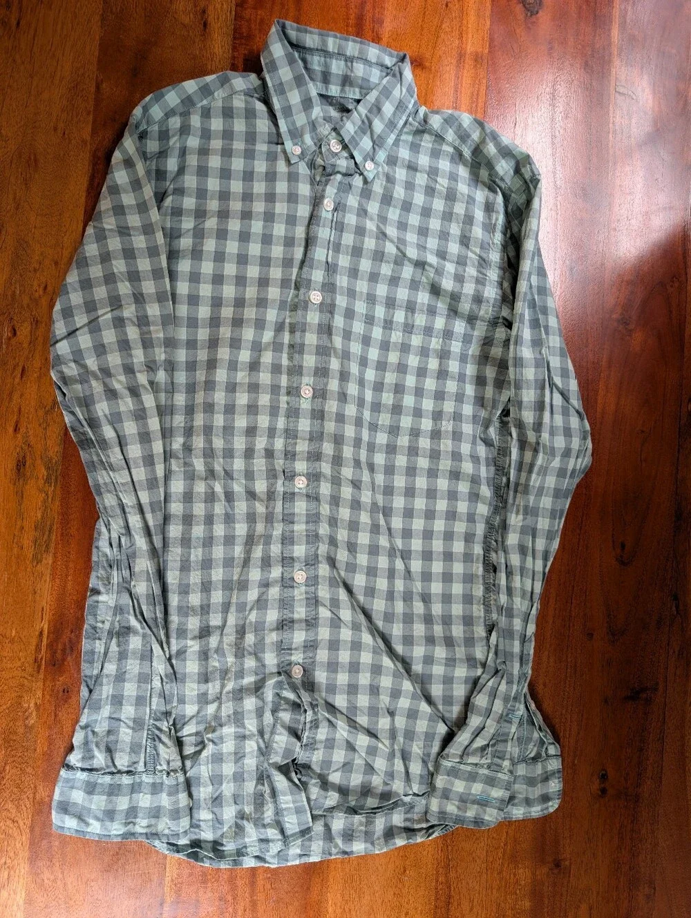JCrey XS boys/Men's Green Plaid Button-Down Shirt - Classic Check